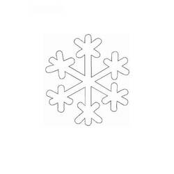 Dibujo para colorear: Copo de Nieve (Naturaleza y Estaciones) #160471 - Dibujos para Colorear e Imprimir Gratis