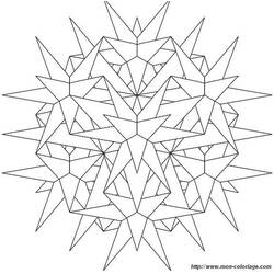 Dibujo para colorear: Copo de Nieve (Naturaleza y Estaciones) #160472 - Dibujos para Colorear e Imprimir Gratis