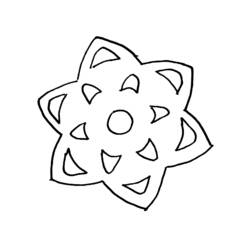 Dibujo para colorear: Copo de Nieve (Naturaleza y Estaciones) #160476 - Dibujos para Colorear e Imprimir Gratis