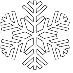 Dibujo para colorear: Copo de Nieve (Naturaleza y Estaciones) #160477 - Dibujos para Colorear e Imprimir Gratis