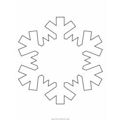 Dibujo para colorear: Copo de Nieve (Naturaleza y Estaciones) #160483 - Dibujos para Colorear e Imprimir Gratis