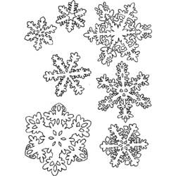 Dibujo para colorear: Copo de Nieve (Naturaleza y Estaciones) #160490 - Dibujos para Colorear e Imprimir Gratis