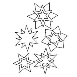 Dibujo para colorear: Copo de Nieve (Naturaleza y Estaciones) #160492 - Dibujos para Colorear e Imprimir Gratis