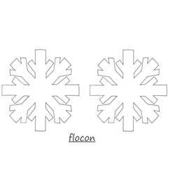 Dibujo para colorear: Copo de Nieve (Naturaleza y Estaciones) #160500 - Dibujos para Colorear e Imprimir Gratis