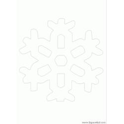 Dibujo para colorear: Copo de Nieve (Naturaleza y Estaciones) #160507 - Dibujos para Colorear e Imprimir Gratis