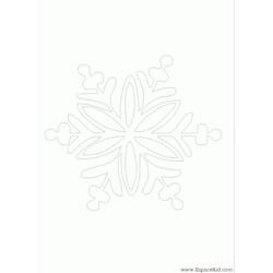 Dibujo para colorear: Copo de Nieve (Naturaleza y Estaciones) #160509 - Dibujos para Colorear e Imprimir Gratis