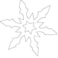 Dibujo para colorear: Copo de Nieve (Naturaleza y Estaciones) #160514 - Dibujos para Colorear e Imprimir Gratis