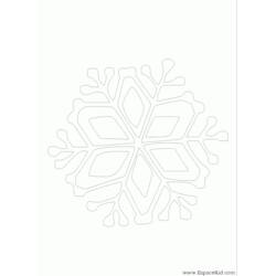 Dibujo para colorear: Copo de Nieve (Naturaleza y Estaciones) #160518 - Dibujos para Colorear e Imprimir Gratis
