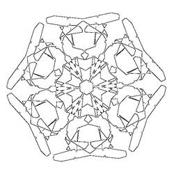 Dibujo para colorear: Copo de Nieve (Naturaleza y Estaciones) #160521 - Dibujos para Colorear e Imprimir Gratis