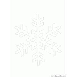 Dibujo para colorear: Copo de Nieve (Naturaleza y Estaciones) #160523 - Dibujos para Colorear e Imprimir Gratis