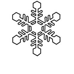 Dibujo para colorear: Copo de Nieve (Naturaleza y Estaciones) #160526 - Dibujos para Colorear e Imprimir Gratis