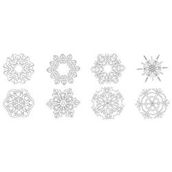 Dibujo para colorear: Copo de Nieve (Naturaleza y Estaciones) #160532 - Dibujos para Colorear e Imprimir Gratis