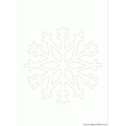 Dibujo para colorear: Copo de Nieve (Naturaleza y Estaciones) #160560 - Dibujos para Colorear e Imprimir Gratis