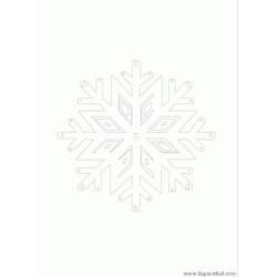 Dibujo para colorear: Copo de Nieve (Naturaleza y Estaciones) #160625 - Dibujos para Colorear e Imprimir Gratis