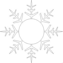 Dibujo para colorear: Copo de Nieve (Naturaleza y Estaciones) #160672 - Dibujos para Colorear e Imprimir Gratis