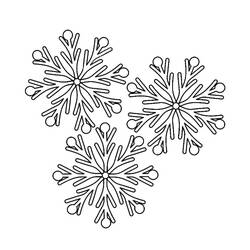 Dibujo para colorear: Copo de Nieve (Naturaleza y Estaciones) #190253 - Dibujos para Colorear e Imprimir Gratis