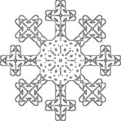 Dibujo para colorear: Copo de Nieve (Naturaleza y Estaciones) #190255 - Dibujos para Colorear e Imprimir Gratis