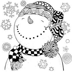 Dibujo para colorear: Copo de Nieve (Naturaleza y Estaciones) #190260 - Dibujos para Colorear e Imprimir Gratis