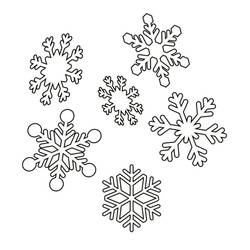 Dibujo para colorear: Copo de Nieve (Naturaleza y Estaciones) #190261 - Dibujos para Colorear e Imprimir Gratis
