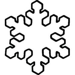 Dibujo para colorear: Copo de Nieve (Naturaleza y Estaciones) #190263 - Dibujos para Colorear e Imprimir Gratis