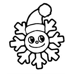 Dibujo para colorear: Copo de Nieve (Naturaleza y Estaciones) #190266 - Dibujos para Colorear e Imprimir Gratis