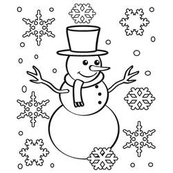 Dibujo para colorear: Copo de Nieve (Naturaleza y Estaciones) #190268 - Dibujos para Colorear e Imprimir Gratis