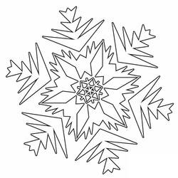 Dibujo para colorear: Copo de Nieve (Naturaleza y Estaciones) #190269 - Dibujos para Colorear e Imprimir Gratis