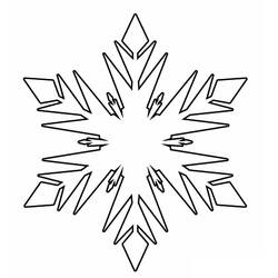 Dibujo para colorear: Copo de Nieve (Naturaleza y Estaciones) #190272 - Dibujos para Colorear e Imprimir Gratis