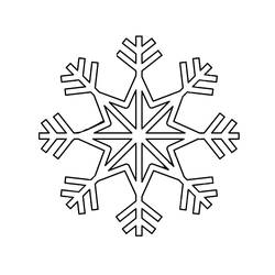 Dibujo para colorear: Copo de Nieve (Naturaleza y Estaciones) #190274 - Dibujos para Colorear e Imprimir Gratis