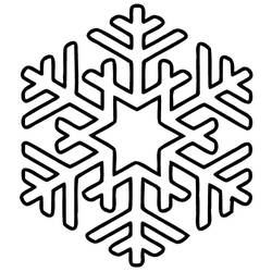 Dibujo para colorear: Copo de Nieve (Naturaleza y Estaciones) #190275 - Dibujos para Colorear e Imprimir Gratis