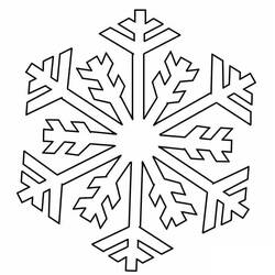 Dibujo para colorear: Copo de Nieve (Naturaleza y Estaciones) #190276 - Dibujos para Colorear e Imprimir Gratis