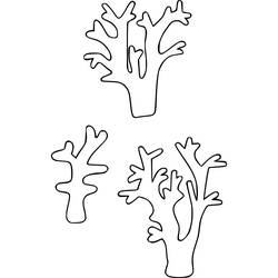 Dibujo Coral (Naturaleza y Estaciones) #210305 para imprimir y colorear