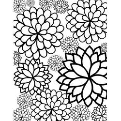 Dibujo para colorear: Dalia (Naturaleza y Estaciones) #176508 - Dibujos para Colorear e Imprimir Gratis