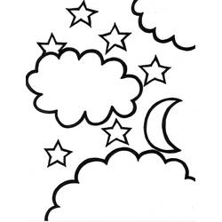 Dibujo para colorear: Estrellas (Naturaleza y Estaciones) #155972 - Dibujos para Colorear e Imprimir Gratis