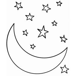 Dibujo para colorear: Estrellas (Naturaleza y Estaciones) #156003 - Dibujos para Colorear e Imprimir Gratis