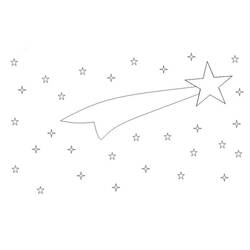 Dibujo para colorear: Estrellas (Naturaleza y Estaciones) #156028 - Dibujos para Colorear e Imprimir Gratis