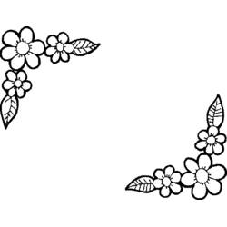 Dibujo para colorear: Flores (Naturaleza y Estaciones) #155111 - Dibujos para Colorear e Imprimir Gratis