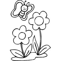 Dibujo para colorear: Flores (Naturaleza y Estaciones) #155154 - Dibujos para Colorear e Imprimir Gratis