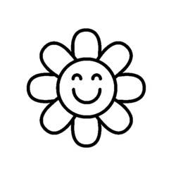 Dibujo para colorear: Flores (Naturaleza y Estaciones) #155178 - Dibujos para Colorear e Imprimir Gratis