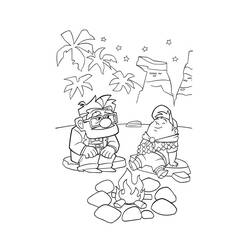 Dibujo para colorear: Fogata (Naturaleza y Estaciones) #156776 - Dibujos para Colorear e Imprimir Gratis