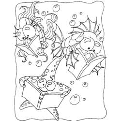 Dibujo para colorear: Fondo Marino (Naturaleza y Estaciones) #160120 - Dibujos para Colorear e Imprimir Gratis