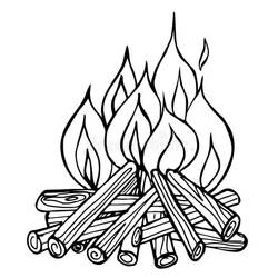Dibujos para colorear: Fuego - Dibujos para Colorear e Imprimir Gratis