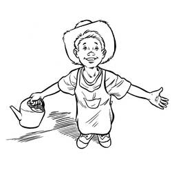 Dibujo para colorear: Jardín (Naturaleza y Estaciones) #166326 - Dibujos para Colorear e Imprimir Gratis