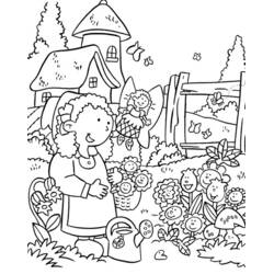 Dibujo para colorear: Jardín (Naturaleza y Estaciones) #166327 - Dibujos para Colorear e Imprimir Gratis