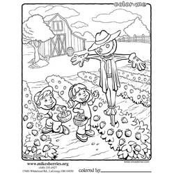 Dibujo para colorear: Jardín (Naturaleza y Estaciones) #166348 - Dibujos para Colorear e Imprimir Gratis
