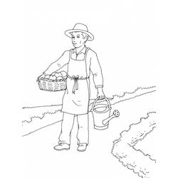 Dibujo para colorear: Jardín (Naturaleza y Estaciones) #166408 - Dibujos para Colorear e Imprimir Gratis