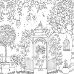 Dibujo para colorear: Jardín (Naturaleza y Estaciones) #166445 - Dibujos para Colorear e Imprimir Gratis