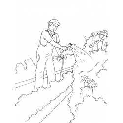 Dibujo para colorear: Jardín (Naturaleza y Estaciones) #166463 - Dibujos para Colorear e Imprimir Gratis