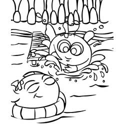 Dibujo para colorear: Lago (Naturaleza y Estaciones) #166097 - Dibujos para Colorear e Imprimir Gratis