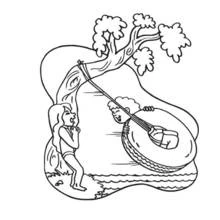 Dibujo para colorear: Lago (Naturaleza y Estaciones) #166135 - Dibujos para Colorear e Imprimir Gratis